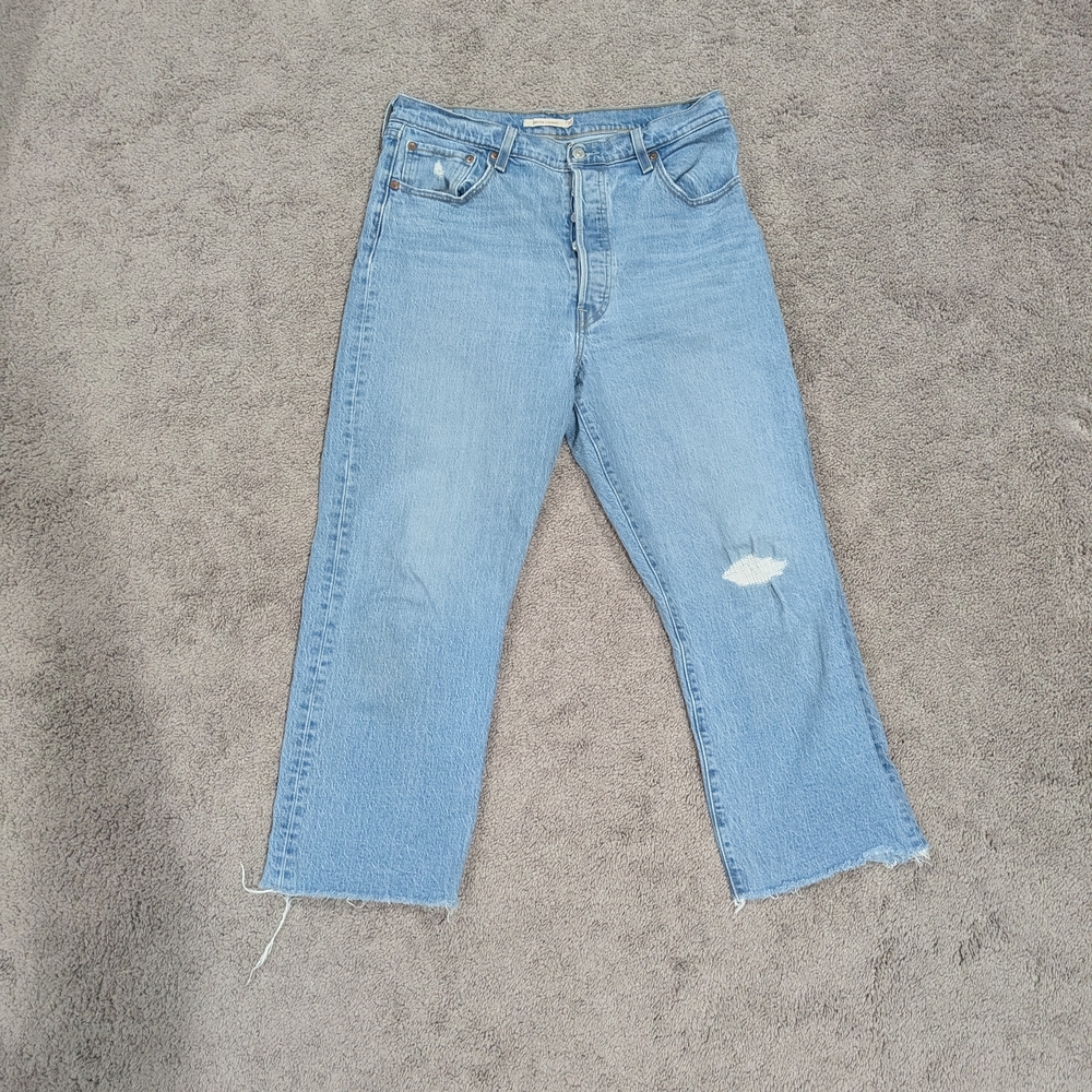 Levi's Ribcage Straight Leg Women's Jeans‎ Light Wash 32